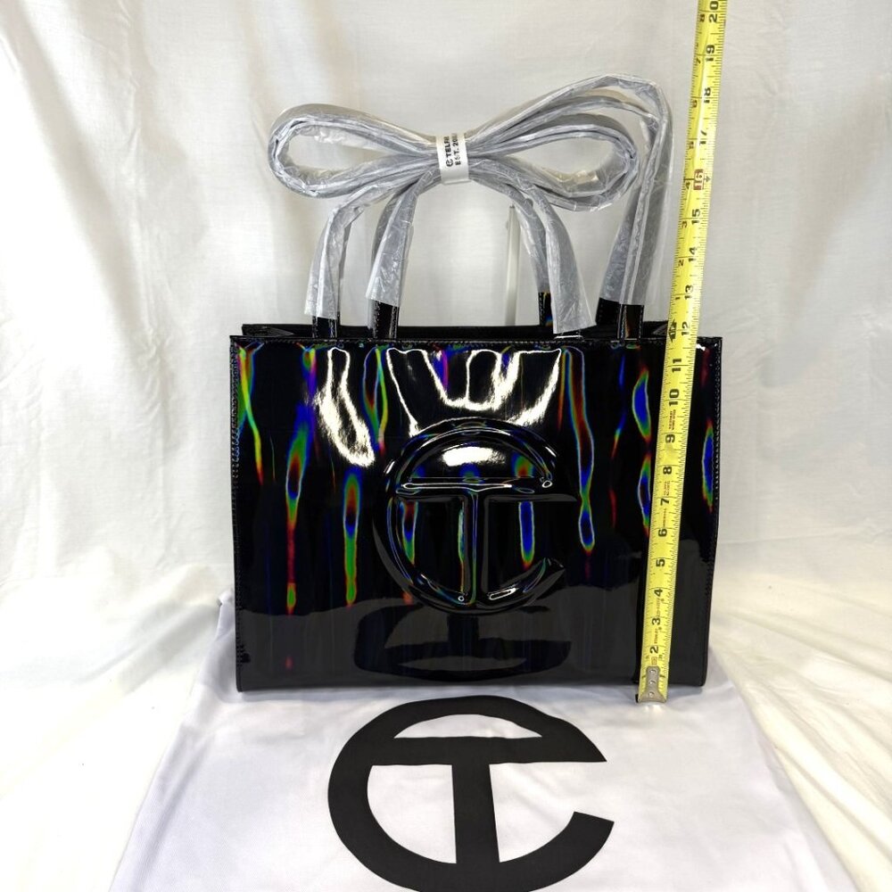 Telfar, Black Rainbow Medium Shopping Bag, NWT - Picture 6 of 13